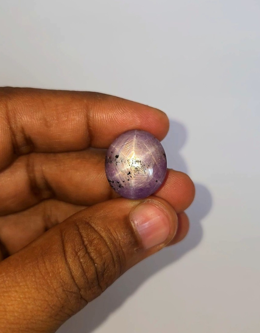 Natural 45.70 ct Star Ruby Pink Oval Cabochon untreated loose gemstone