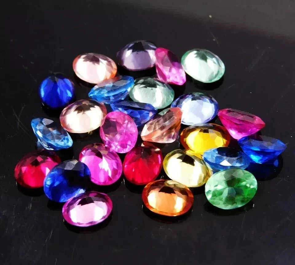 75 Ct+ 15 Pcs Natural Mix Color Sapphire CERTIFIED Loose Gemstone Lot Oval Cut