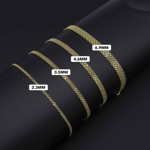 14k 16″ Yellow Gold 4.7mm Bismark Braided Link Chain Necklace 3.3 Grams