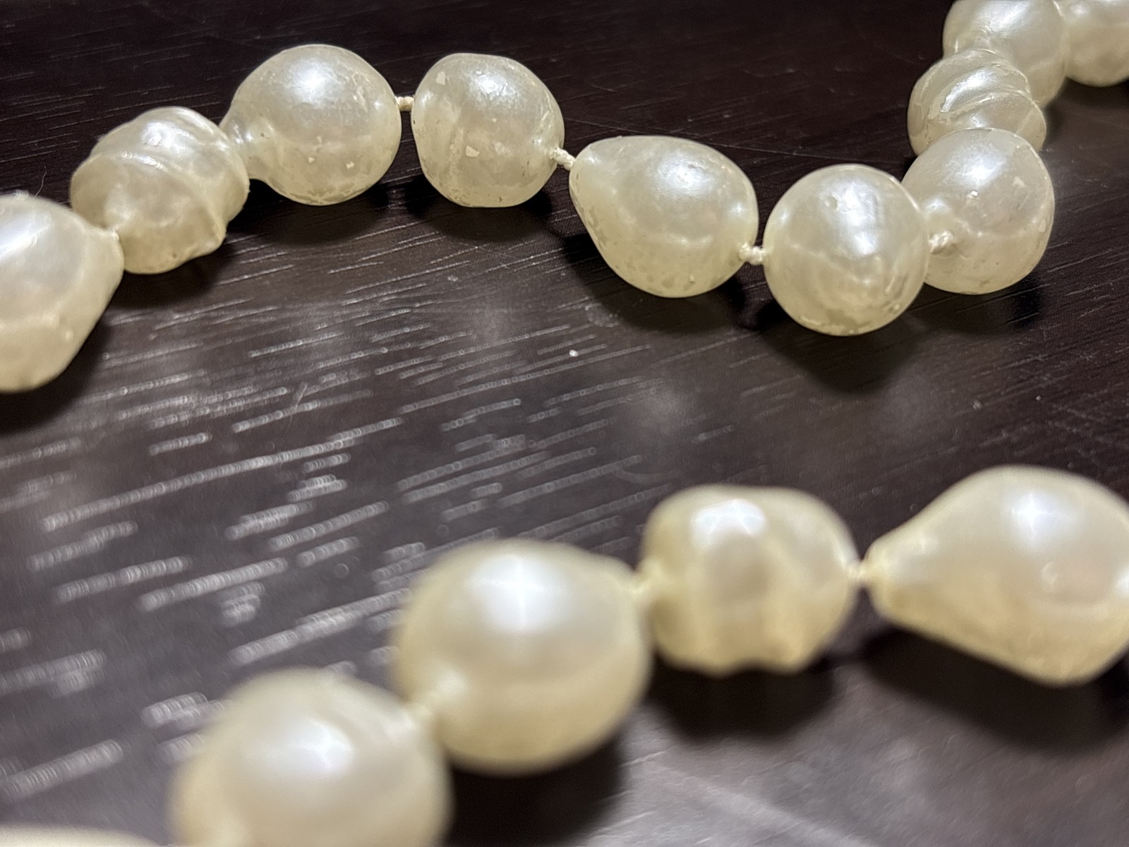 Baroque Faux Pearl Necklace Mid-20th Century (circa 1940s-1970s)