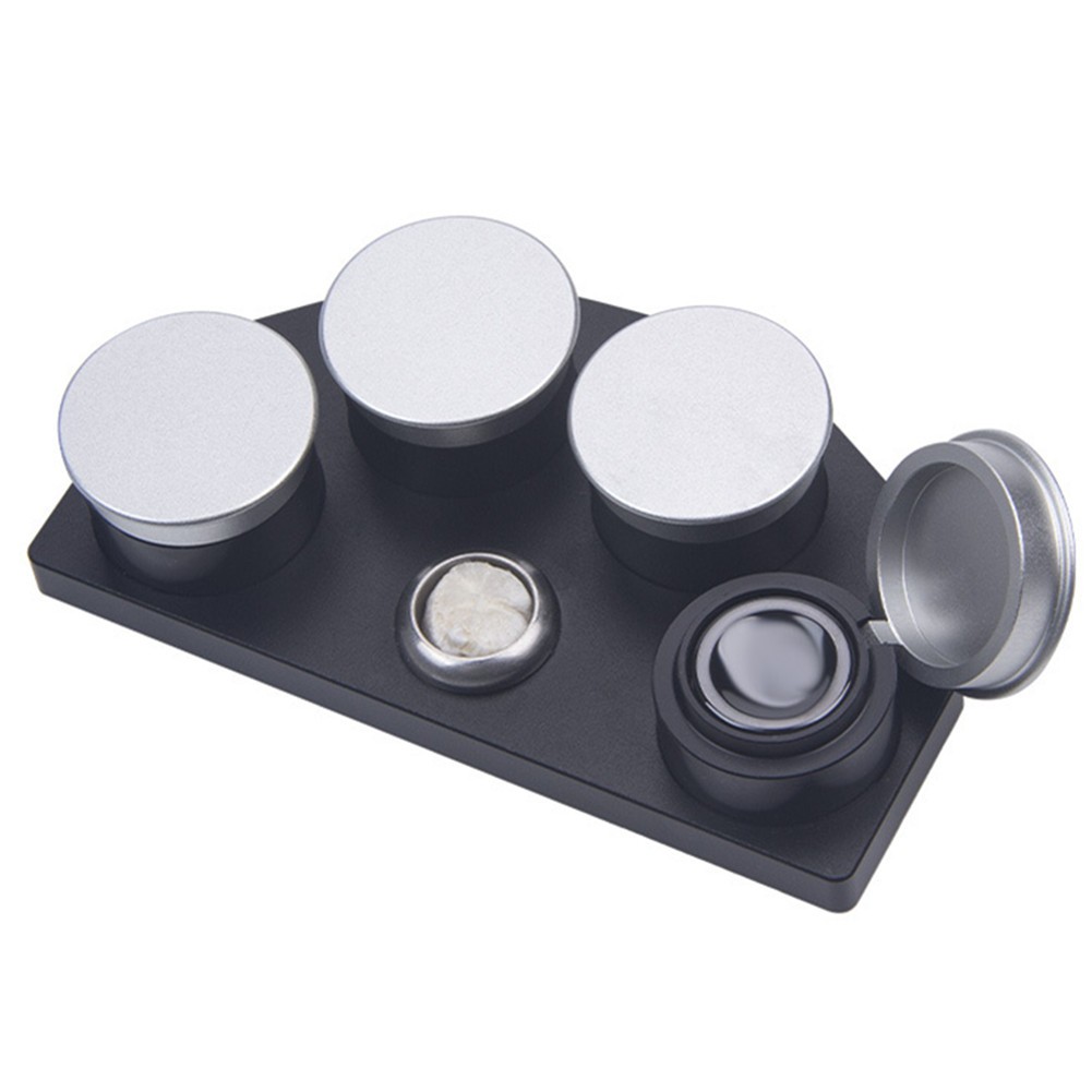 Oil Cup Stand with 4 Ceramics Containers for Watchmaker Watch Repair Tool kit B