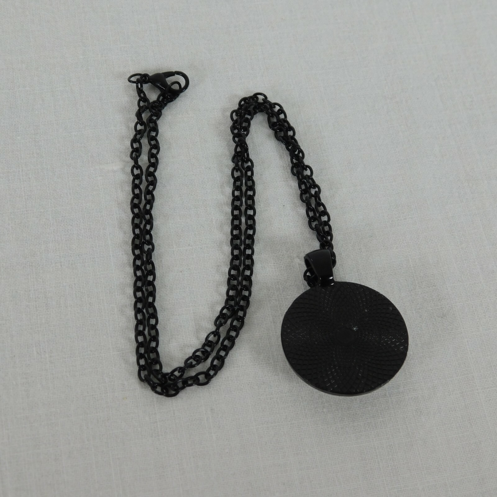 I Refuse To Sink Anchor Inspire White Black Cabochon Pendant Chain Necklace Rd