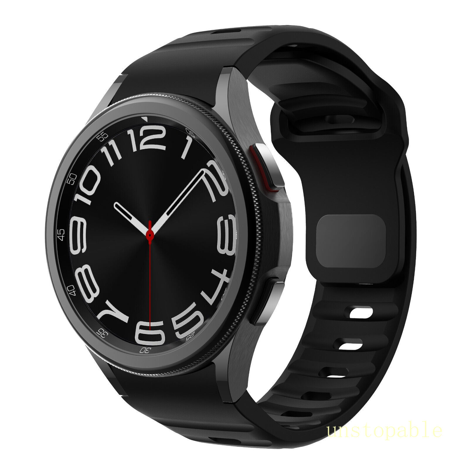 For Samsung Galaxy Watch 4 5 6 7 40/42/44/45/47m Sport Silicone Watch Band Strap