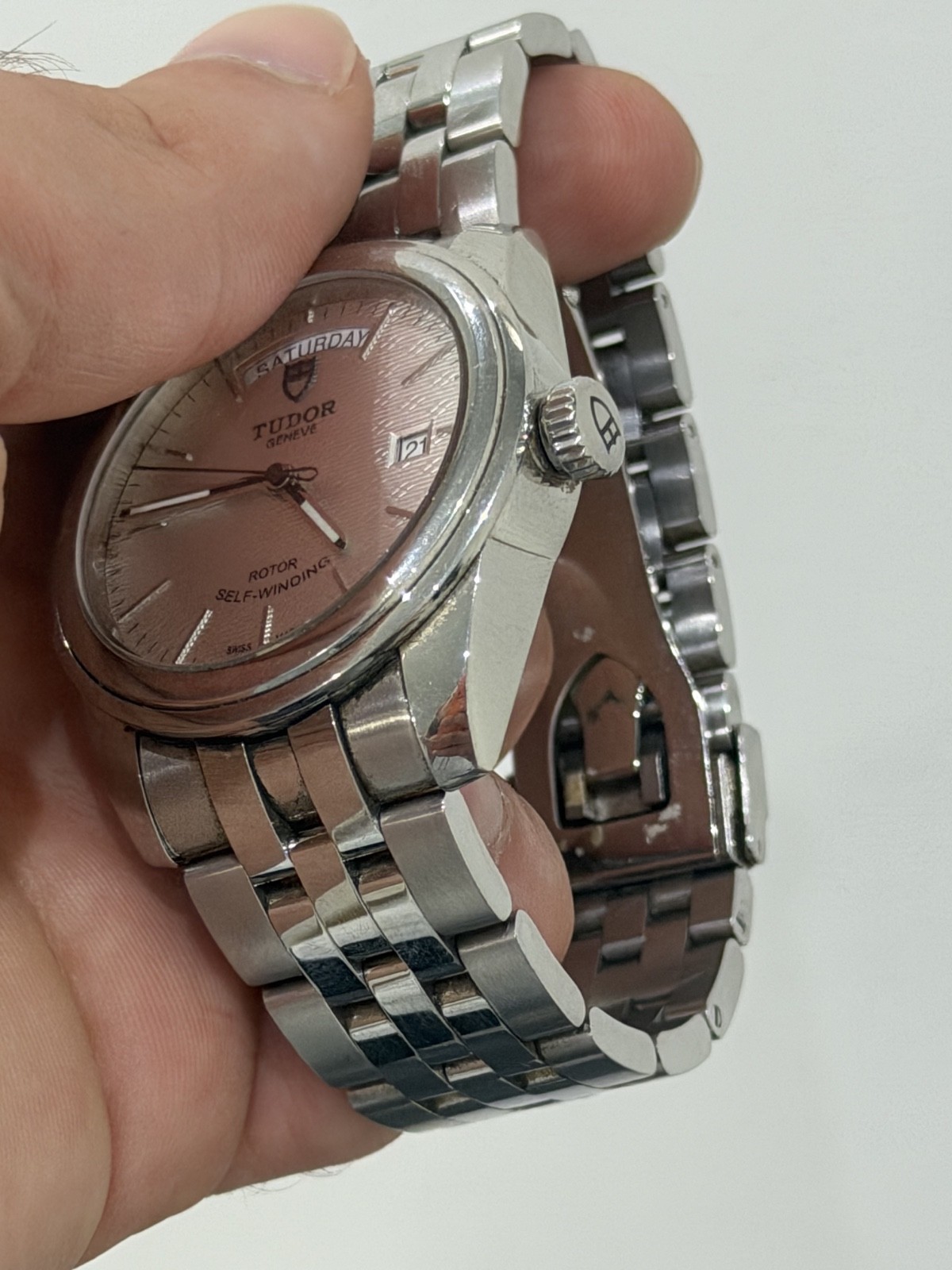 2019 Tudor Glamour Date-Day 56000 Watch Steel Silver Texture Dial Automatic 39mm
