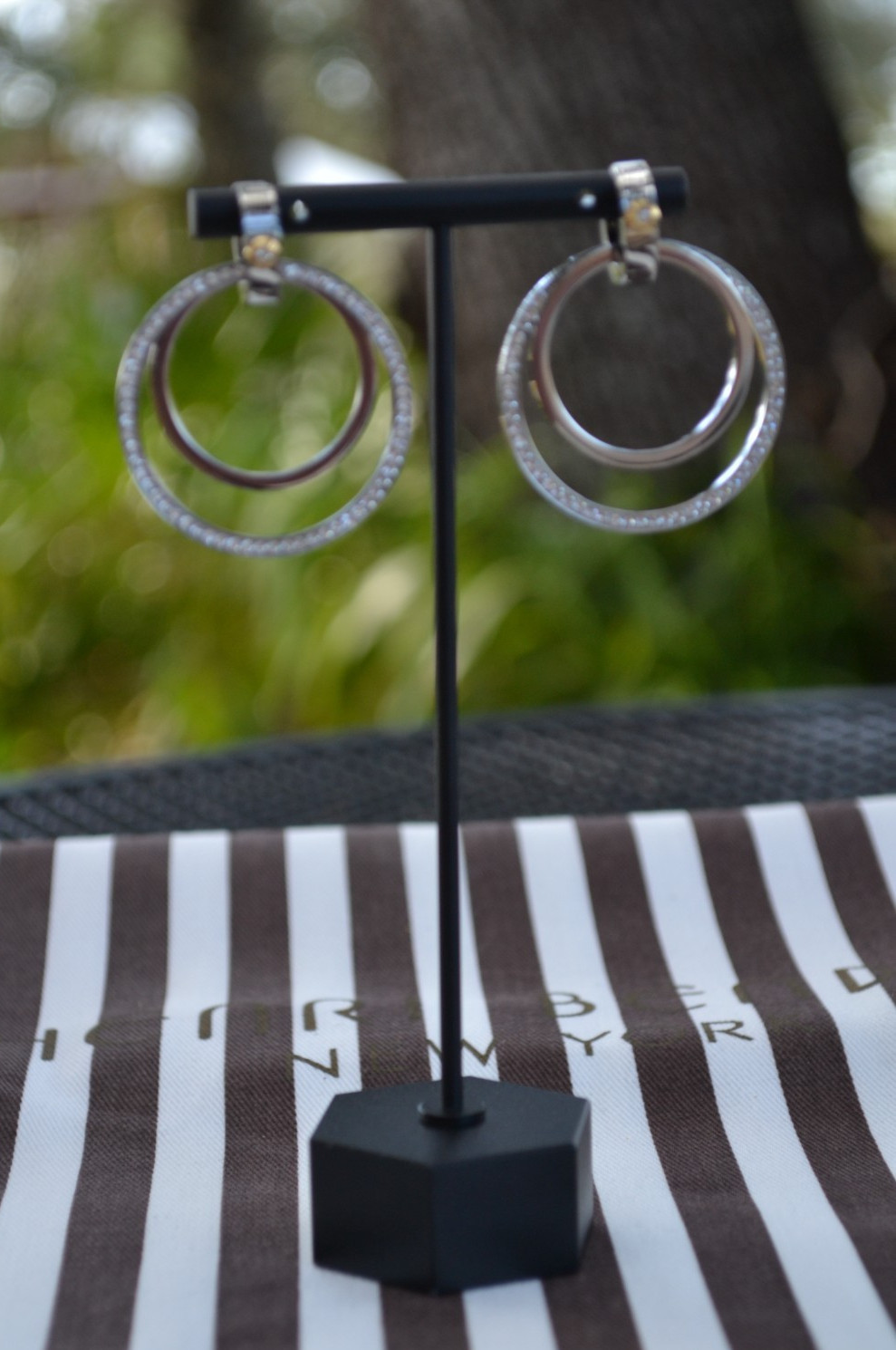 Henri Bendel Double Ring Hoop Earring