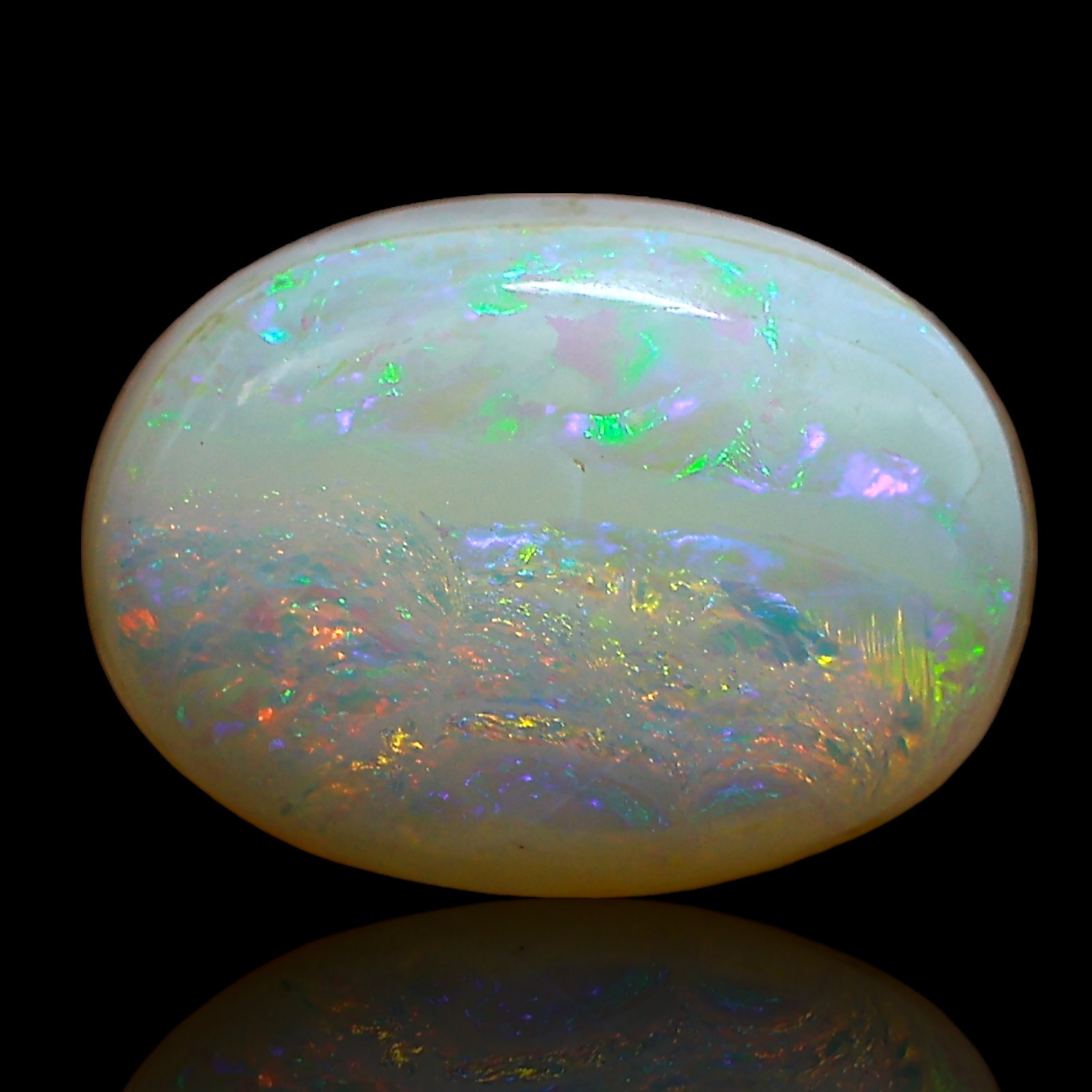 6.45 Cts Lab-Created Doublet Opal Oval Cabochon Earrings Supply 14x10x6 mm