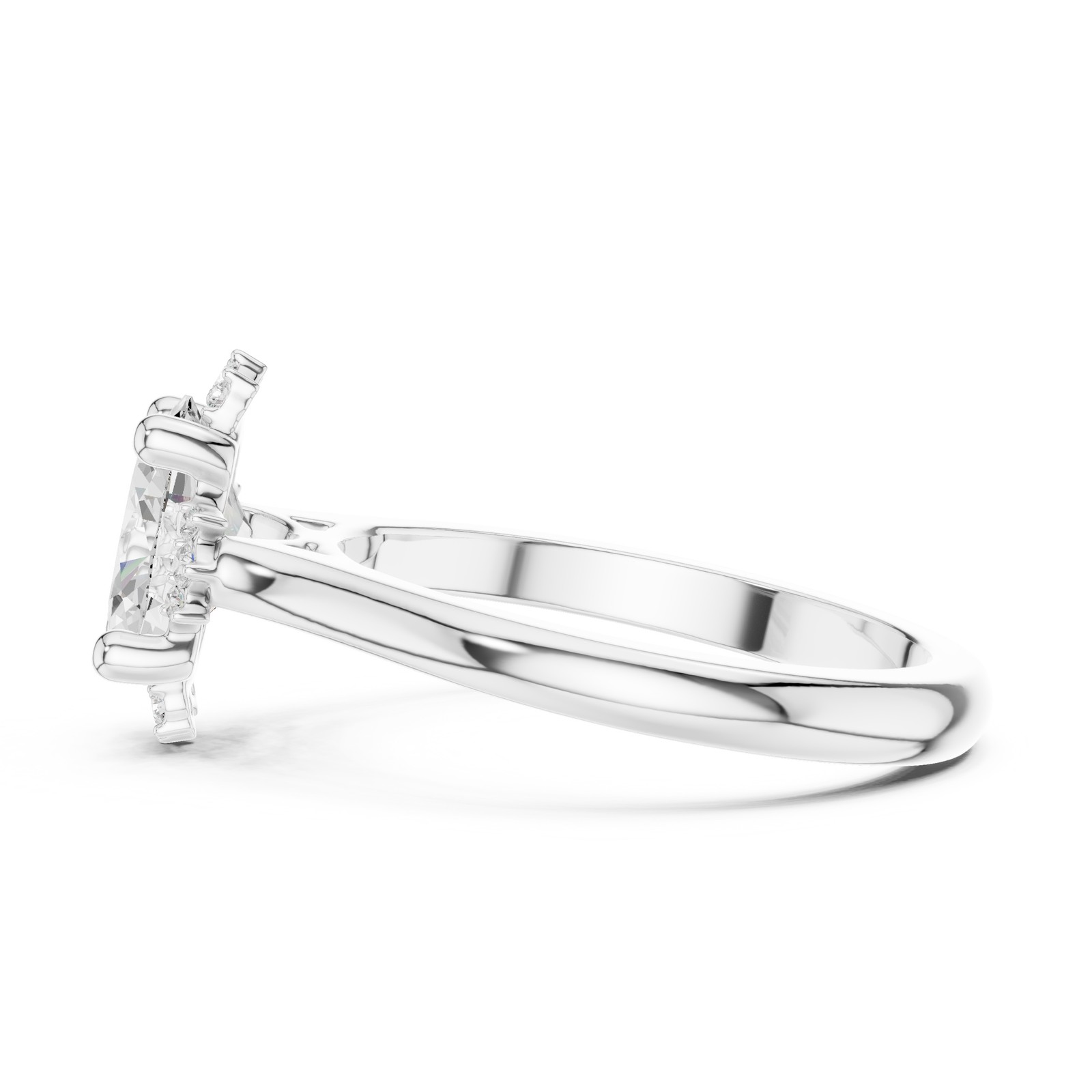 Certified 1.4Ct Oval Cut Lab Grown Diamond Ring Luxury Jewellery 14K Gold Over