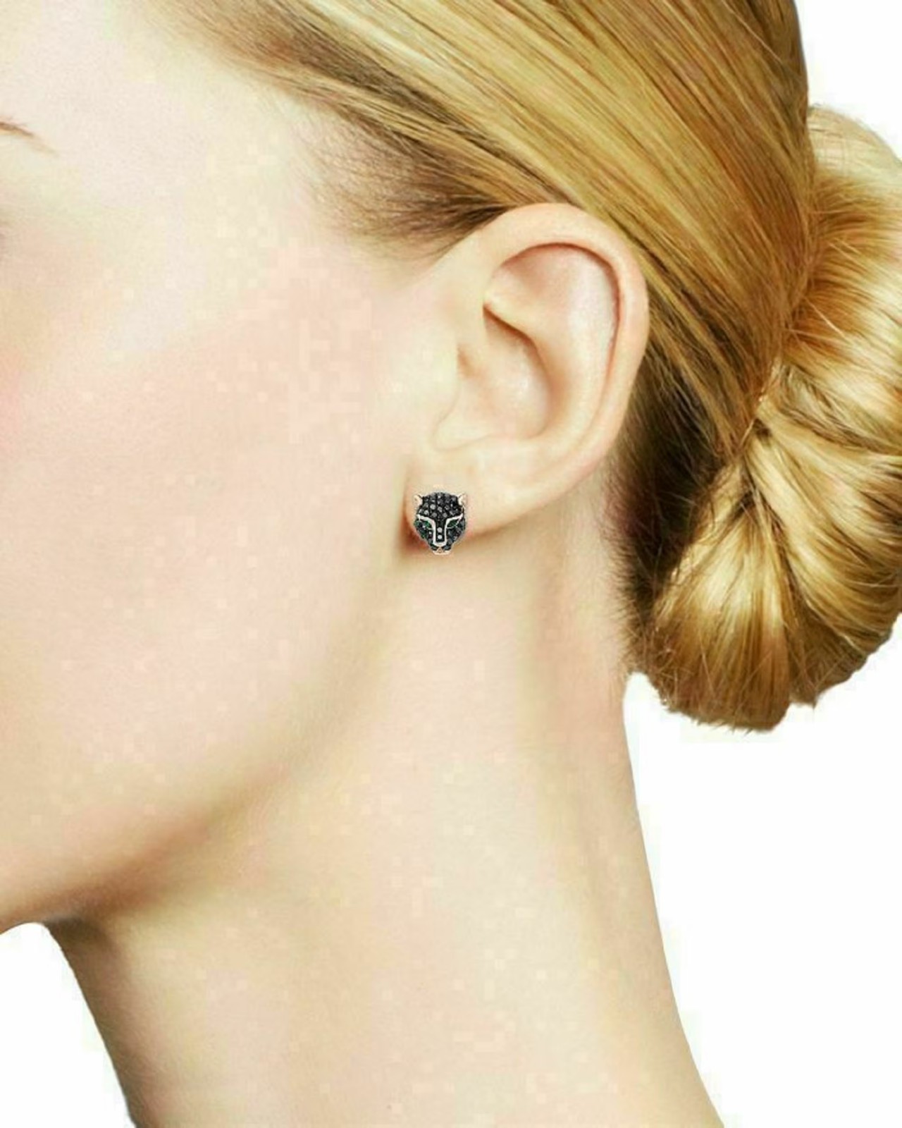 2Ct Round Cut Lab-Created Diamond Women’s Stud Earrings 14k Yellow Gold Plated