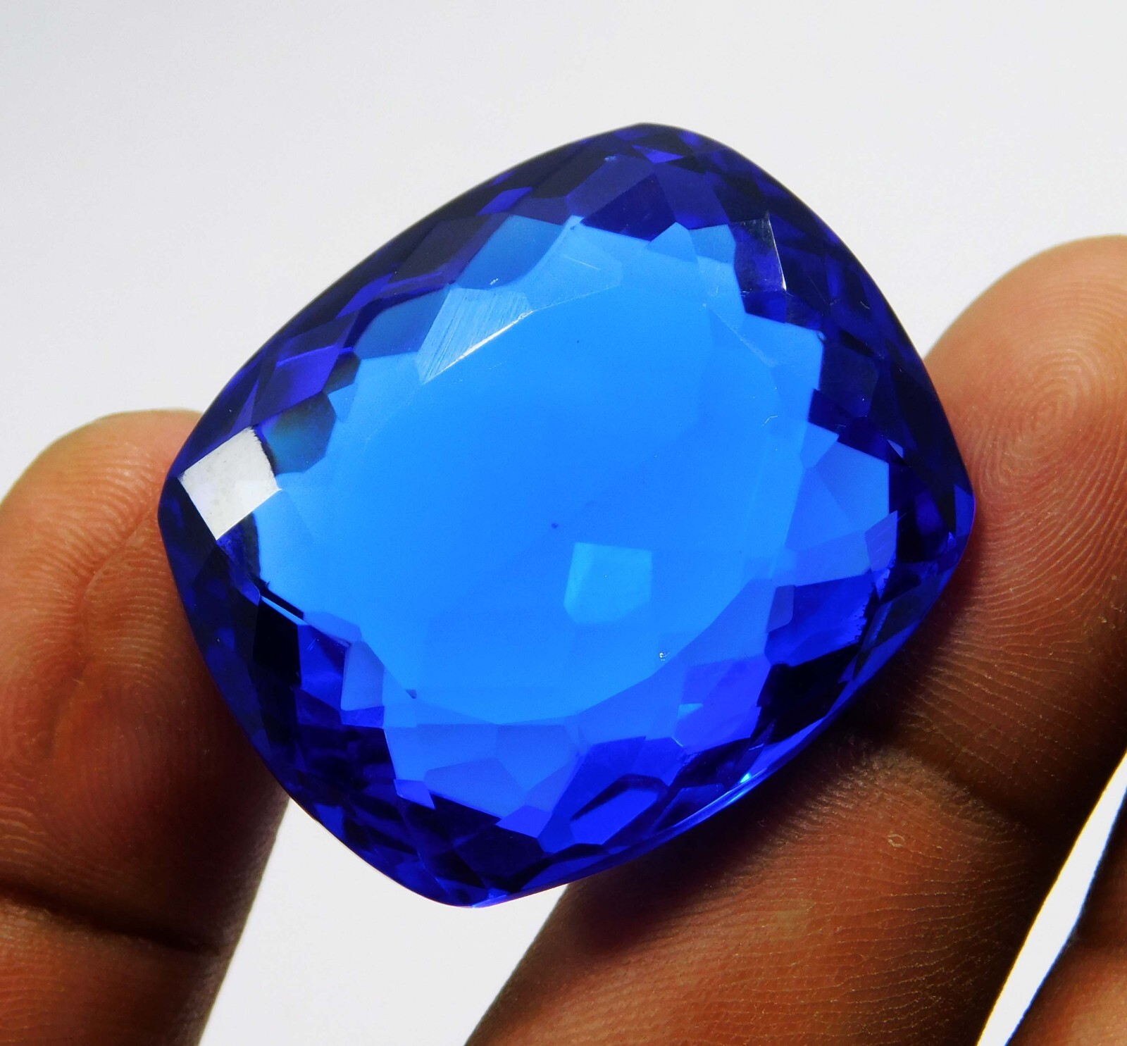 Natural 82.40 Ct Blue Tanzania Of Tanzanite Certified Cushion Cut Loose Gems