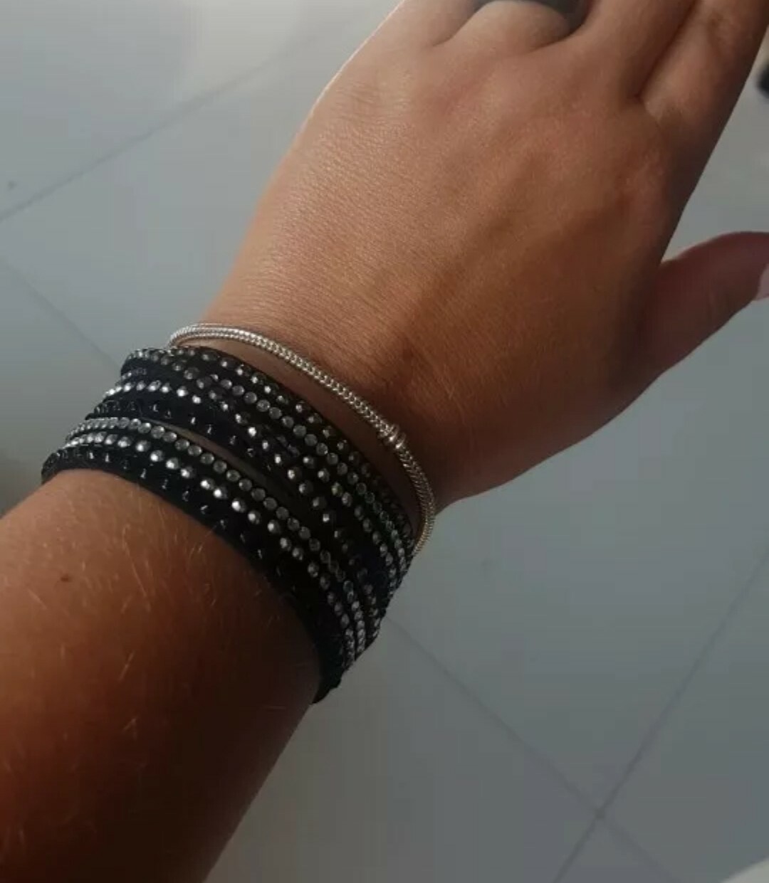 Fashion Jewelry Rhinestone Crystal Wrap Multi Layer Women’s Bracelets 38-2