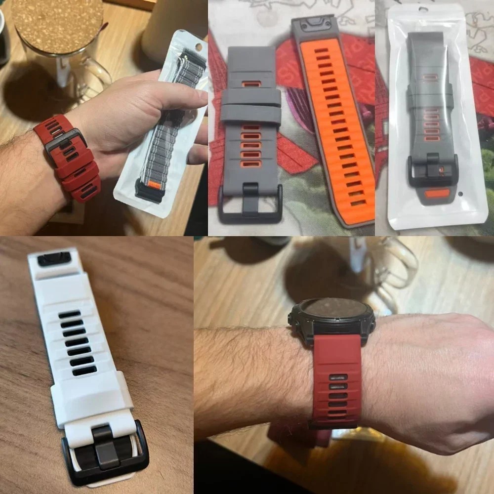 Premium Sport Strap for Fenix 8 QuickFit Silicone Band for Garmin Fenix 47/51mm