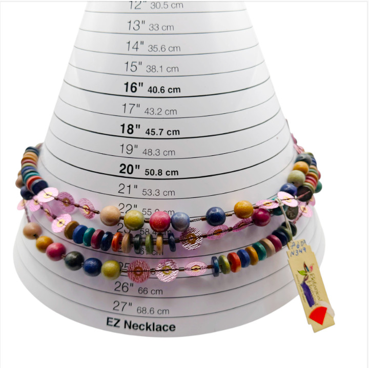 Tribal Boho 70″ Wood Bead Rope Necklace Botanical Harvest Philippines NWT