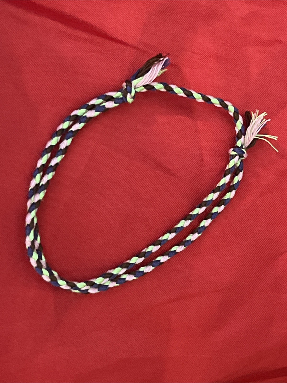 NEW BOHO BRAID THREAD FRIENDSHIP BRACELET ADJUSTABLE LIME PINK PURPLE BROWN NIP