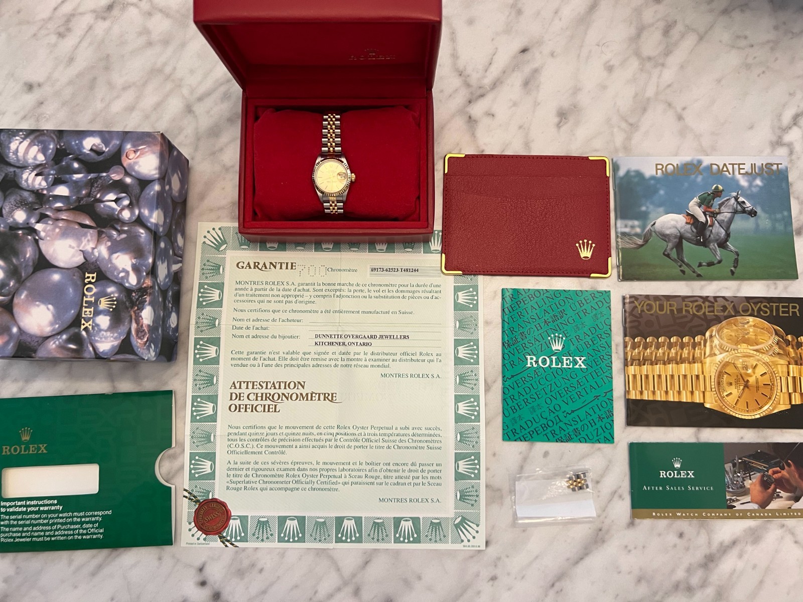 Rolex Lady-Datejust 69173 Champagne Dial With Box Papers 1996