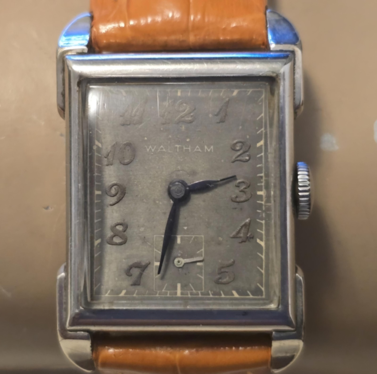 Vintage Waltham 1OK Gold Filled 750-B Movement 21 Jewels Manual Wind Men’s Watch