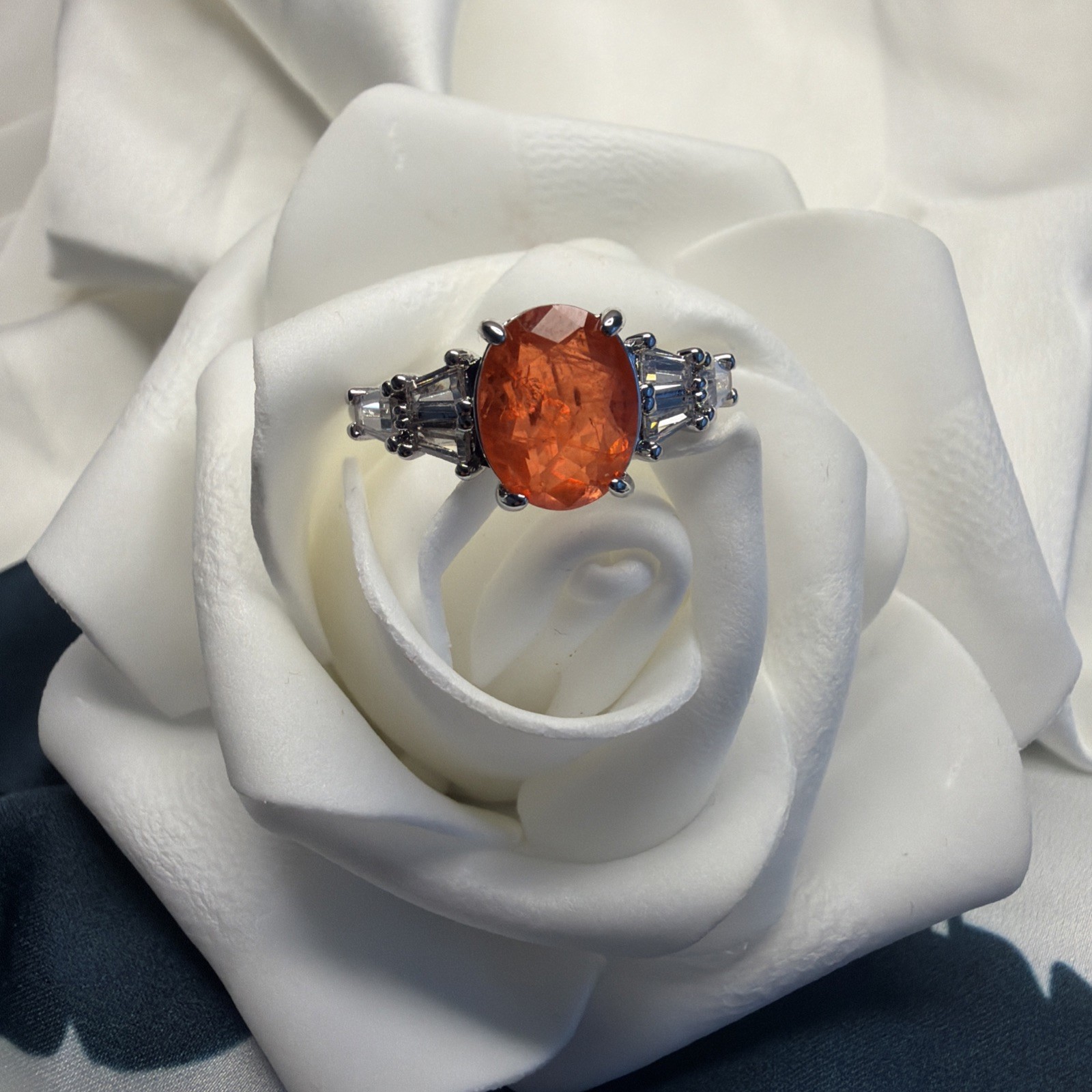 BP Size 10 Ring LC Carnelian Fused With Genuine Quartz RBP3668