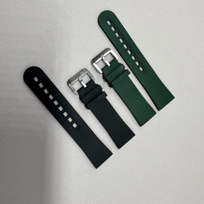 23mm Premium FKM Watch Band Rubber Strap Fits Blancpain Fifty Fathoms 5015 5200