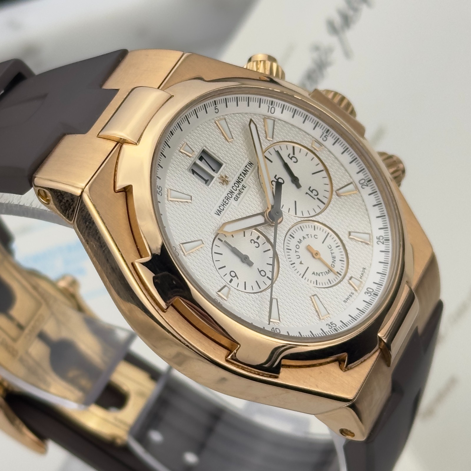 2013 Vacheron Constantin Overseas Rose Gold Men’s Watch 49150/000R-9454 Papers