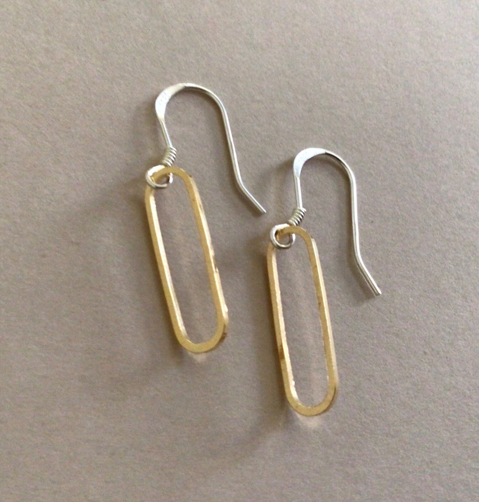 HANDCRAFTED SUNDANCE CHARM LINK EARRINGS HANDMADE SIMPLE ARTISAN JEWELRY