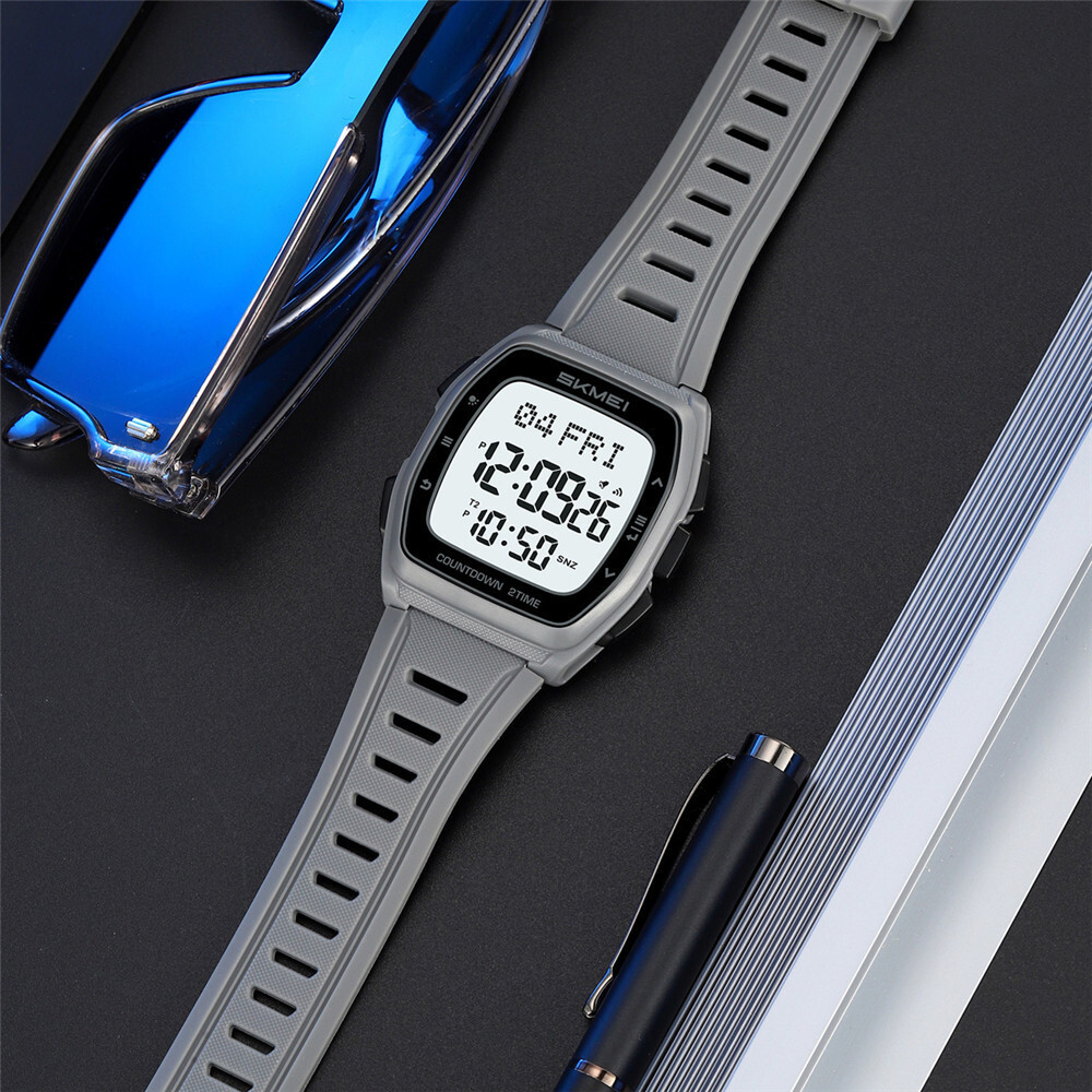 SKMEI Men Watch Countdown Stopwatch Fashion Boys Digital Wristwatch Sport Watch