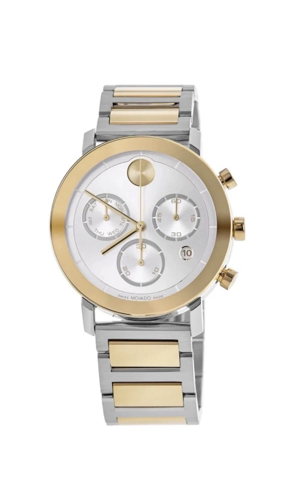Brand New Movado Bold Evolution Men’s Chronograph Silver Dial Watch 3600888