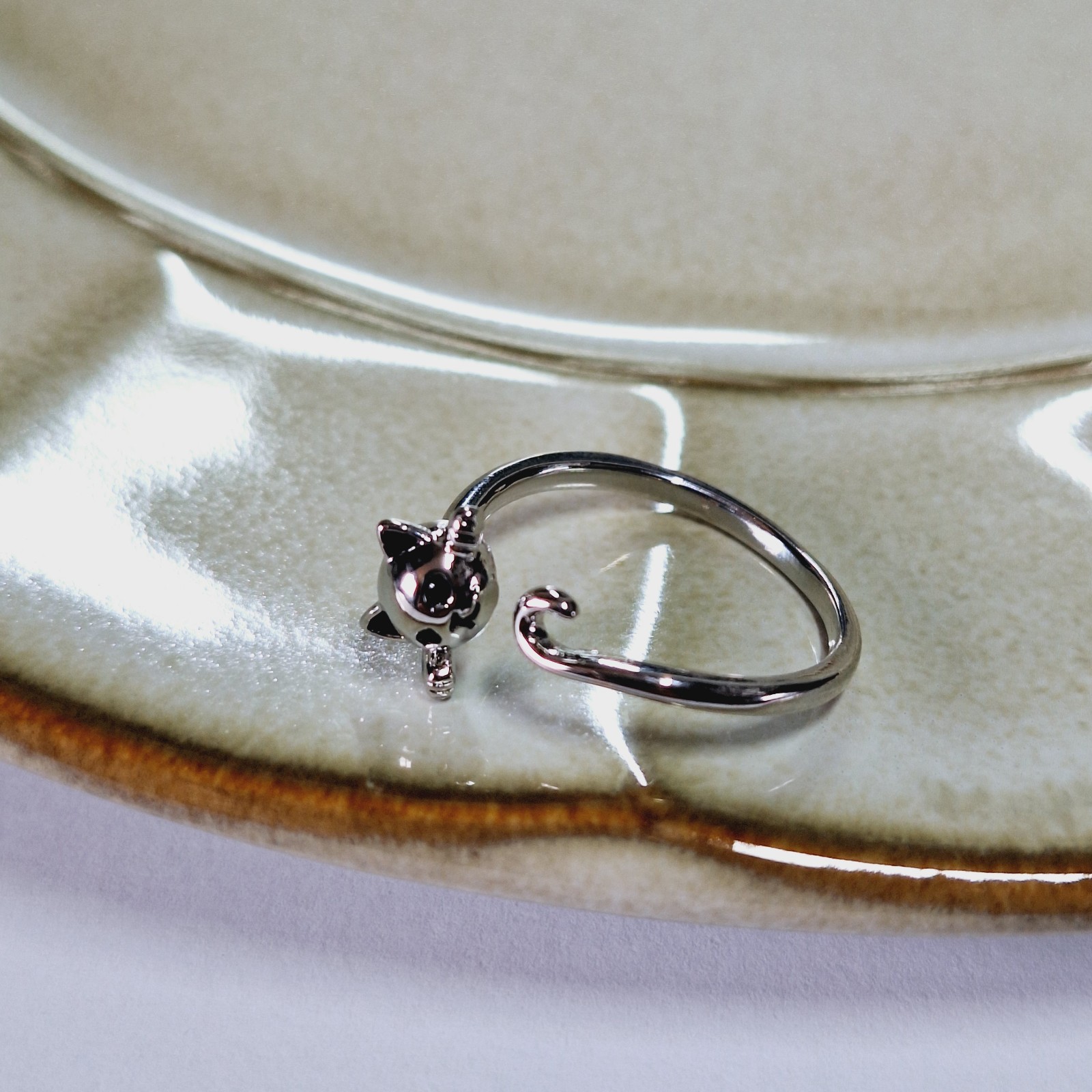 Cat Shape Adjustable Ring for Women Girls Gift UK Seller Fast Free Delivery NEW
