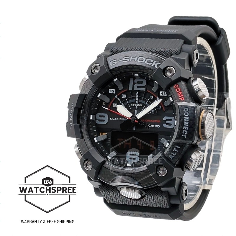 Casio G-Shock Mudmaster Bluetooth® Bio-Based Black Resin Band Watch GG-B100X-1A