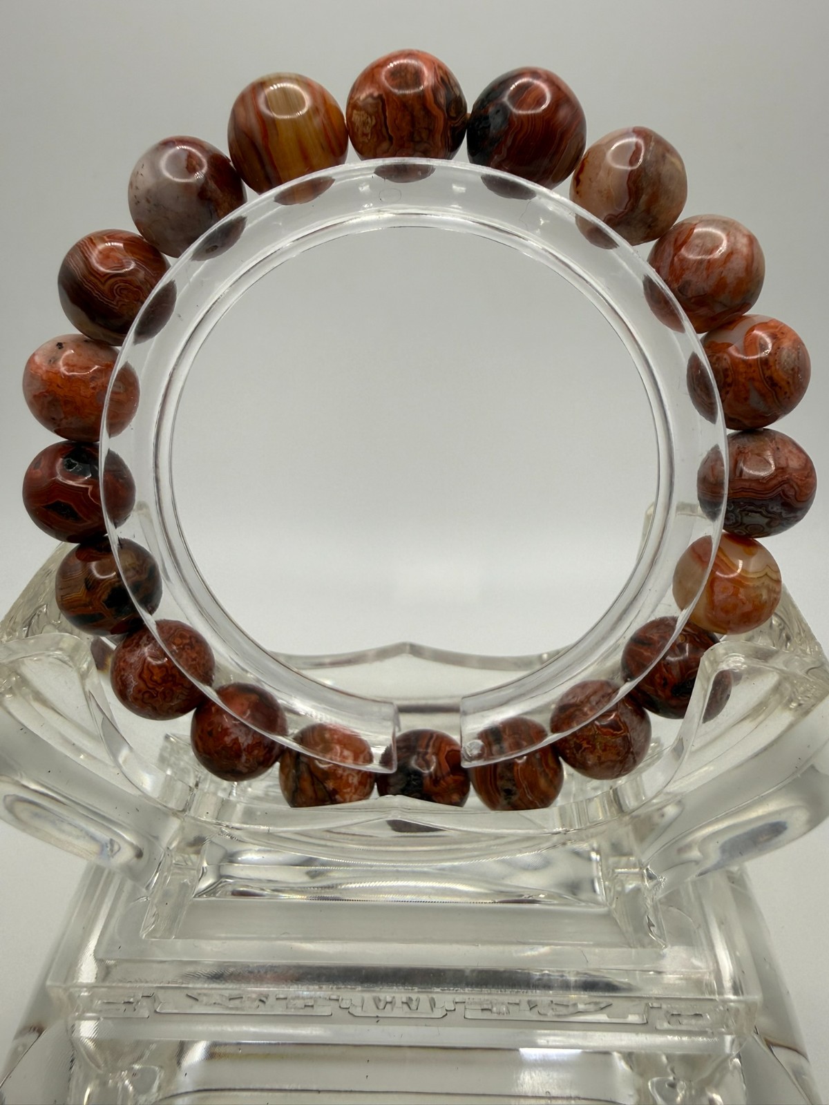 Natural Mexico Fire Agate – 10mm – A12-1767/A12-1768