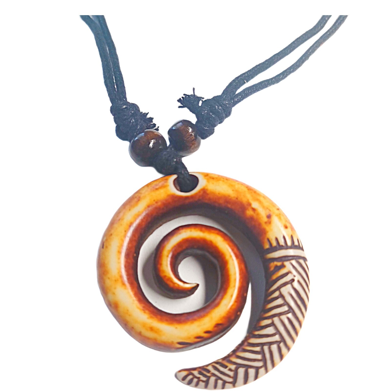 Ram Horn Pendant Necklace
