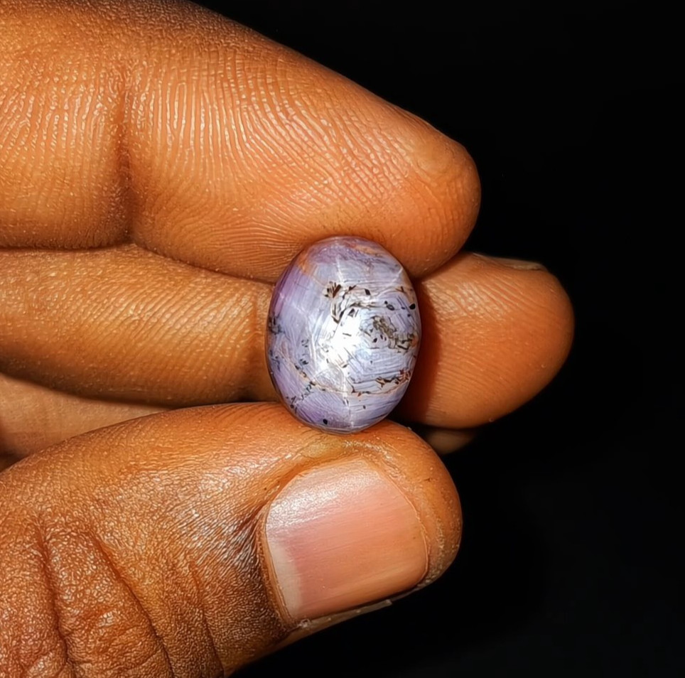 Natural Star Ruby untreated loose gemstone 16.00 ct Cabochon Pink Oval