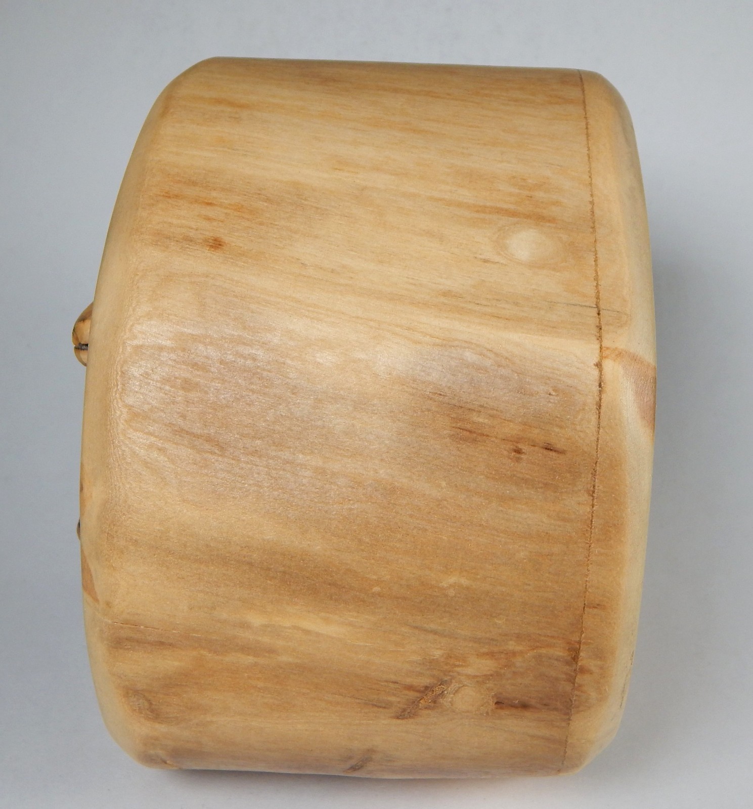 NATURE TURNS ASPEN WOOD JEWELRY TRINKET BOX + SECRET HIDDEN DRAWER CARVED LOG