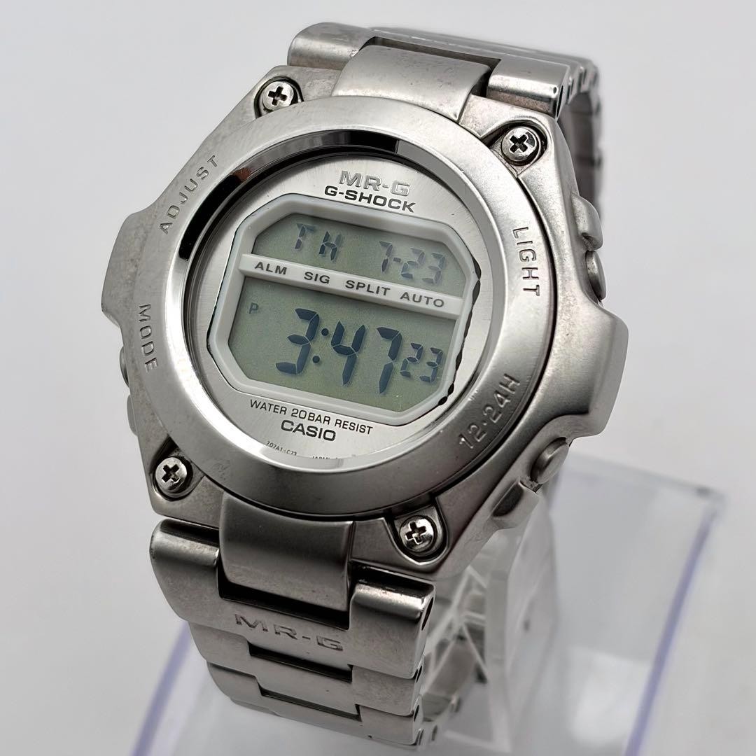 Casio MR-G First Generation Full Metal Digital Grey Watch Japan 0714560