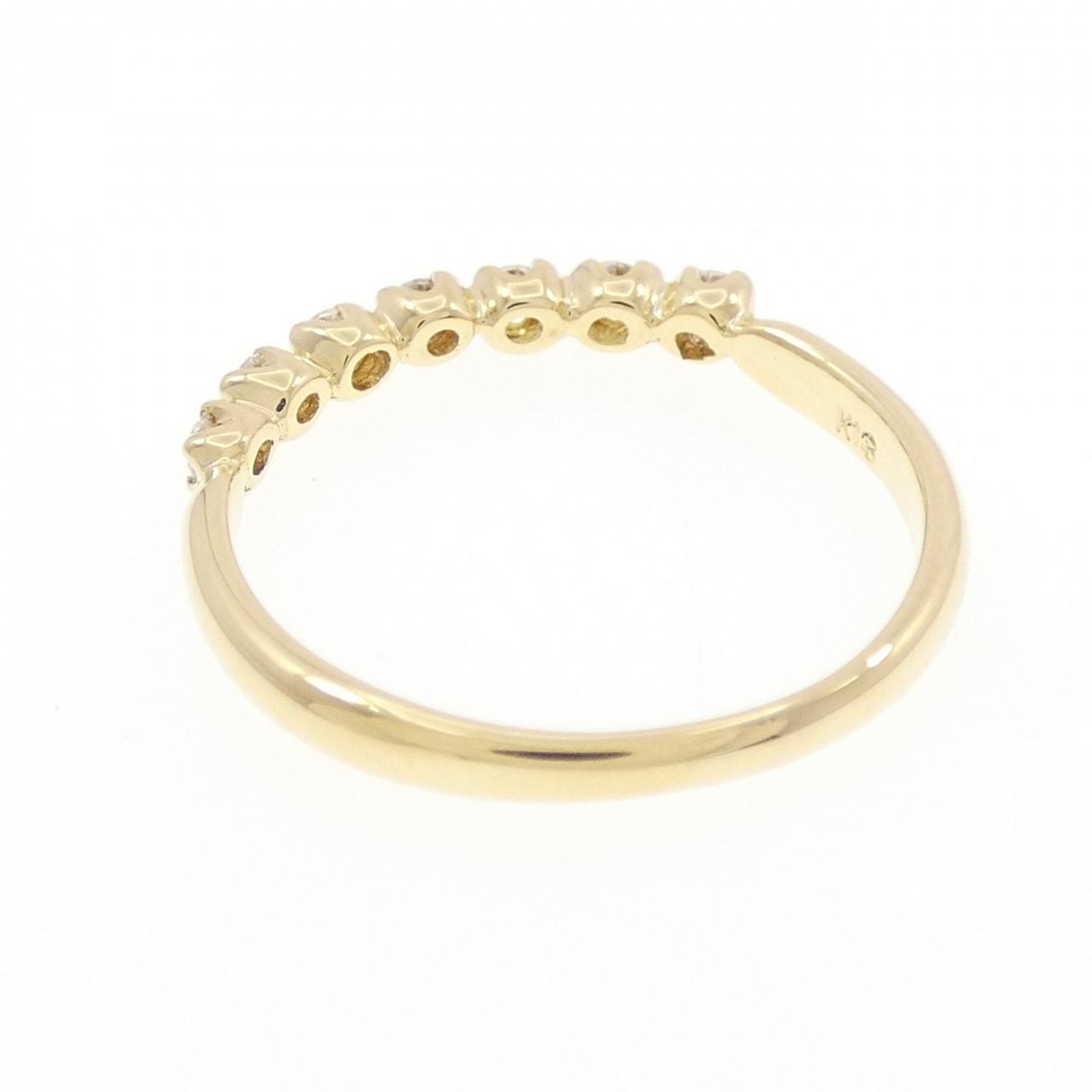 Authentic K18YG Diamond Ring 0.15CT #230-000-322-6208