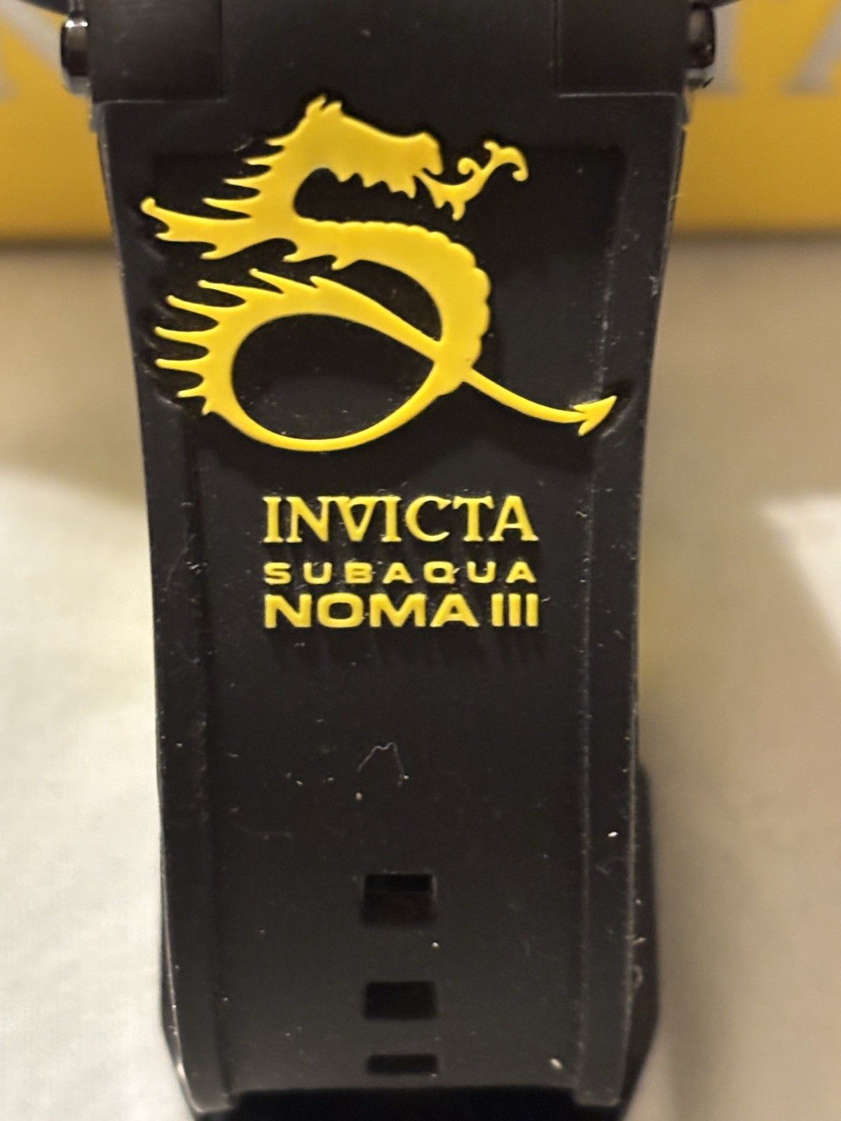 Invicta Subaqua Noma III Men’s Swiss Made Quartz Watch Black/Yellow model 10185