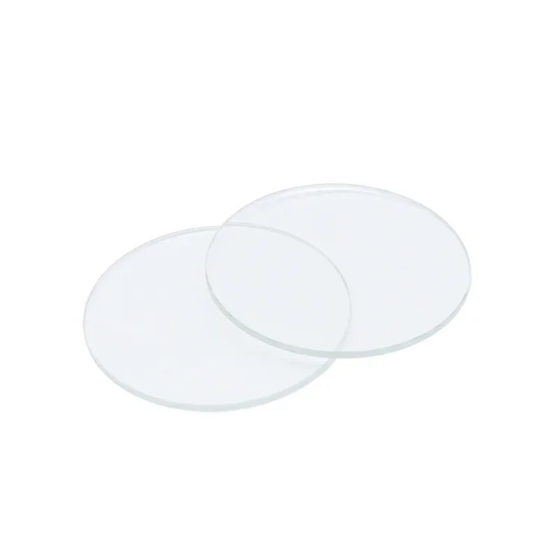 2X 1mm Flat Round Watch Glass Crystal 16-40mm Watch Lens Replacement Repair Kit