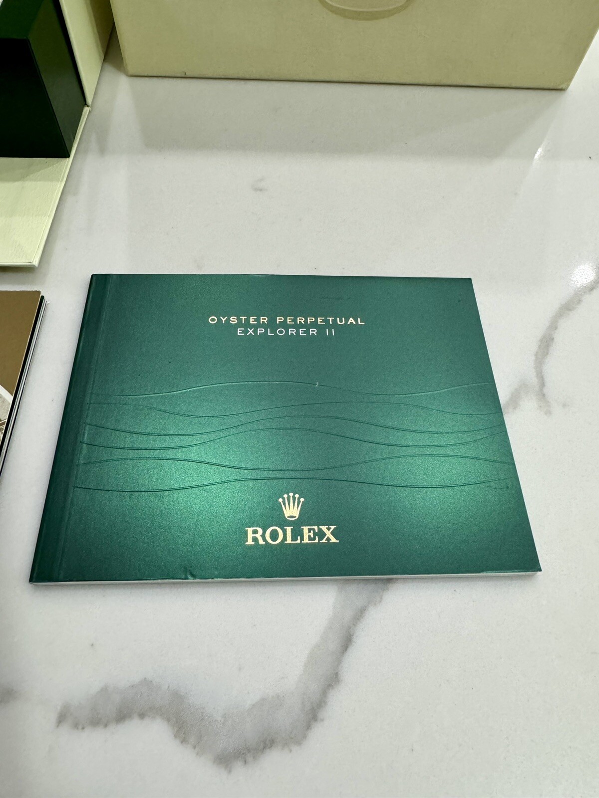 Authentic NEW STYLE ROLEX Explorer II 216570 Watch Box COMPLETE SET 2012-2015