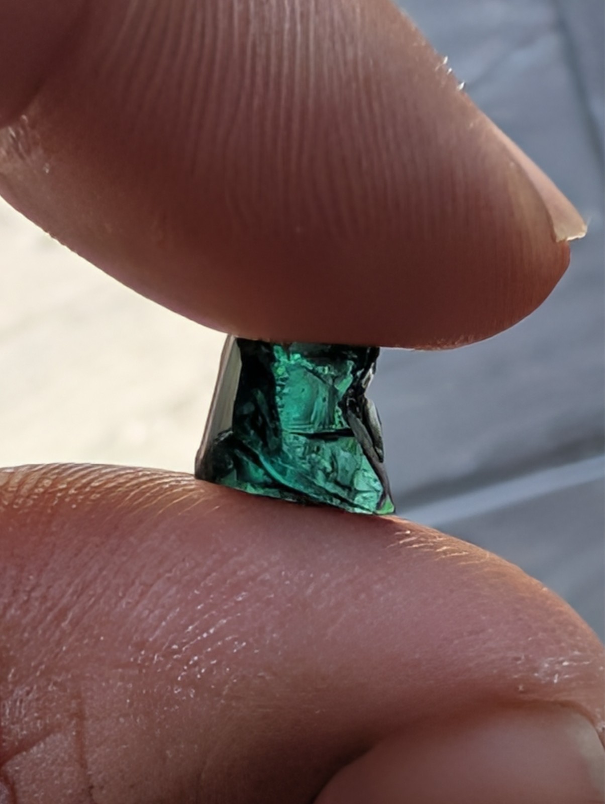 USA seller 3.77 ct IF flawless closed C tourmaline facet rough gemstone specimen
