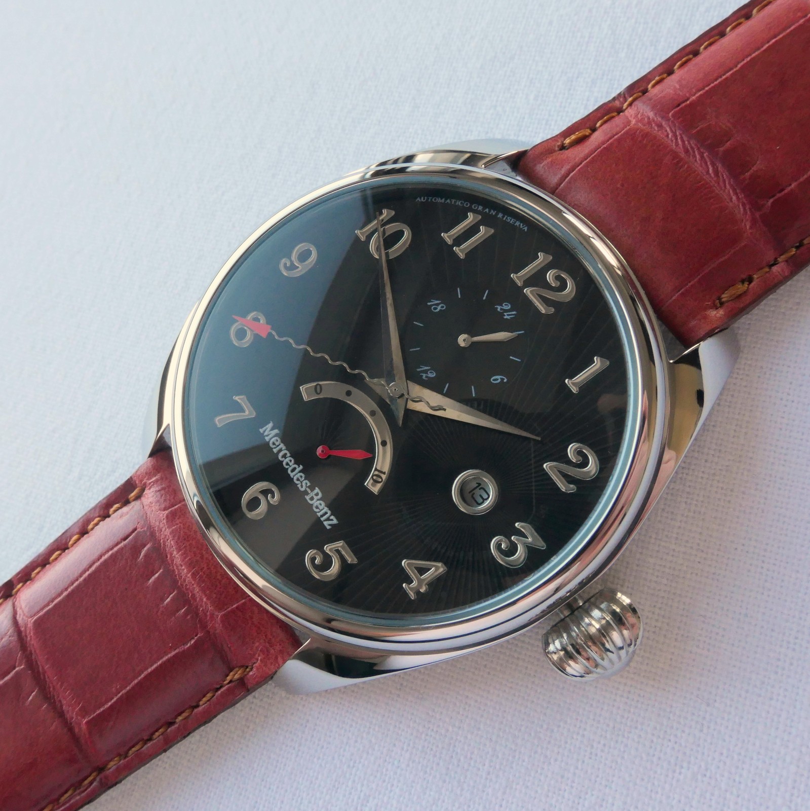 Mercedes Benz Classic Retro Design Car Accessory Power Reserve Automatic Watch