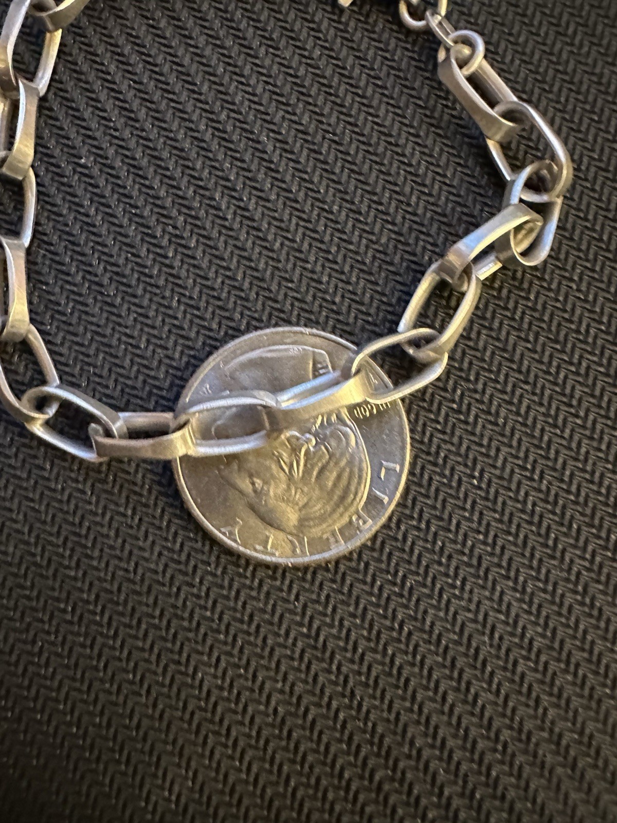 Sterling Silver 925 Chain Oval Open Link Bracelet, 8 Inches Long, 10g