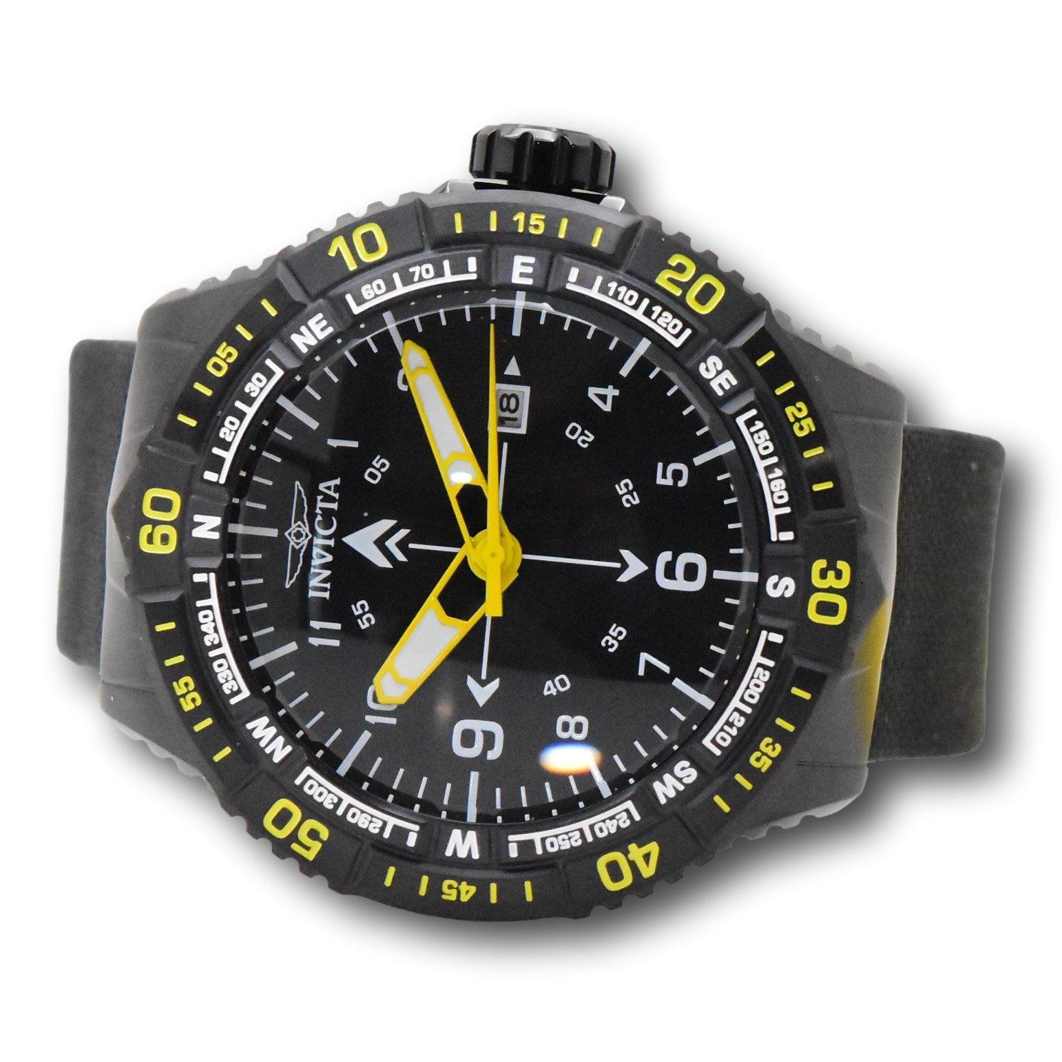 Invicta Coalition Forces Men’s Axis Ranger 49mm Black Compass Bezel Watch 49509