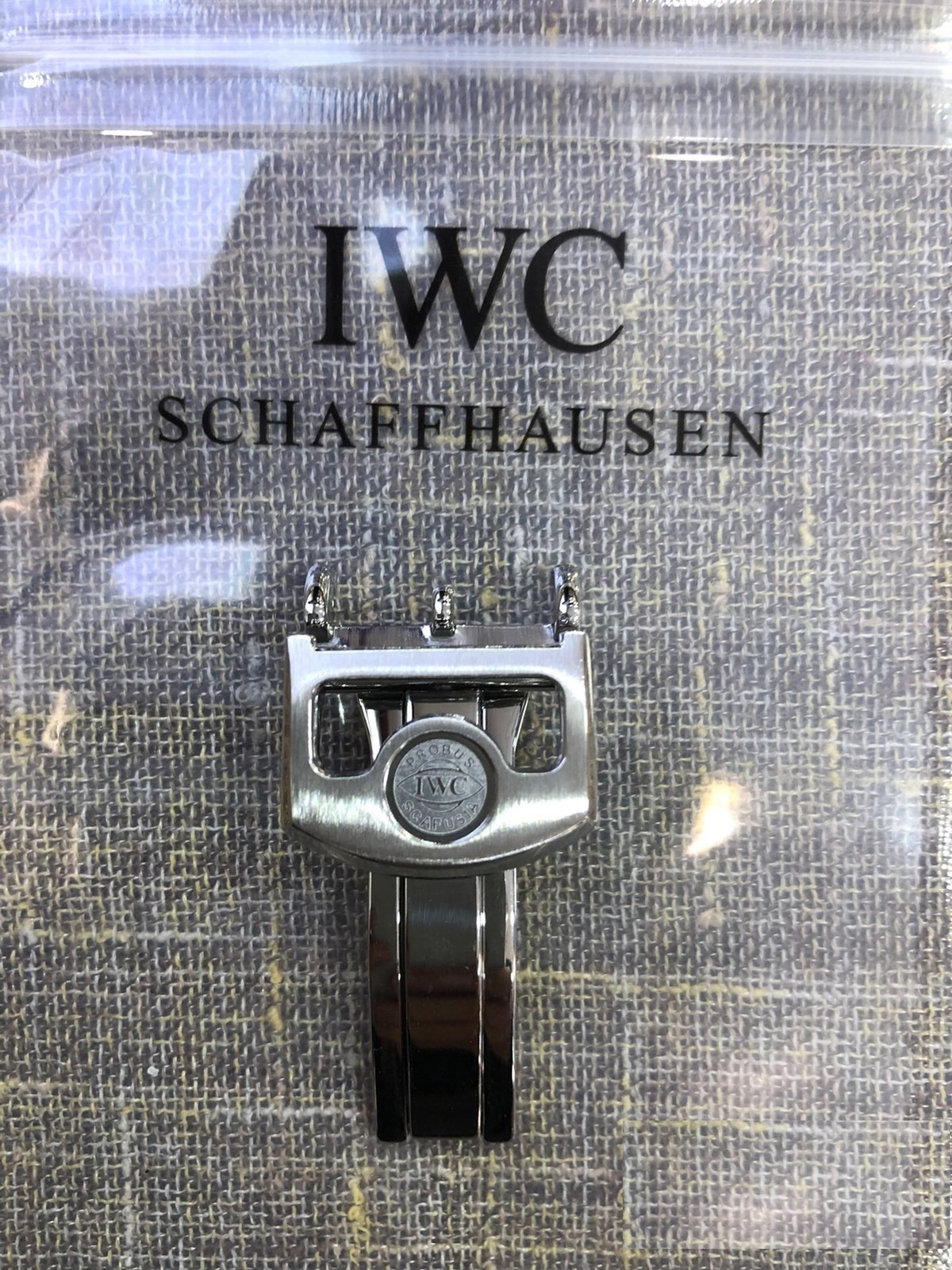 IWC 18mm Stainless Steel Butterfly Unfolding Buckle OEM Genuine Pilot Buckle