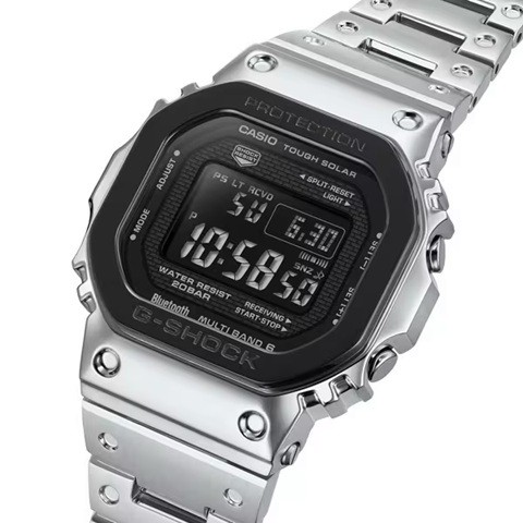 Brand New CASIO G-Shock GMW B5000BT 1JF Octagon Black Bezel Full Metal Solar Rad