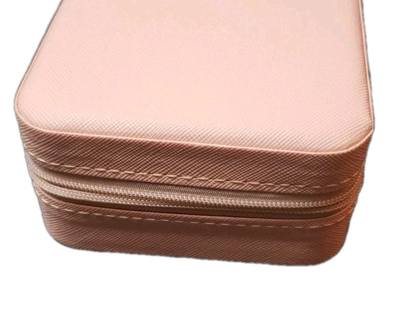 Travel Jewelry Case – Gift for Teen Girls – Light Pink (115)