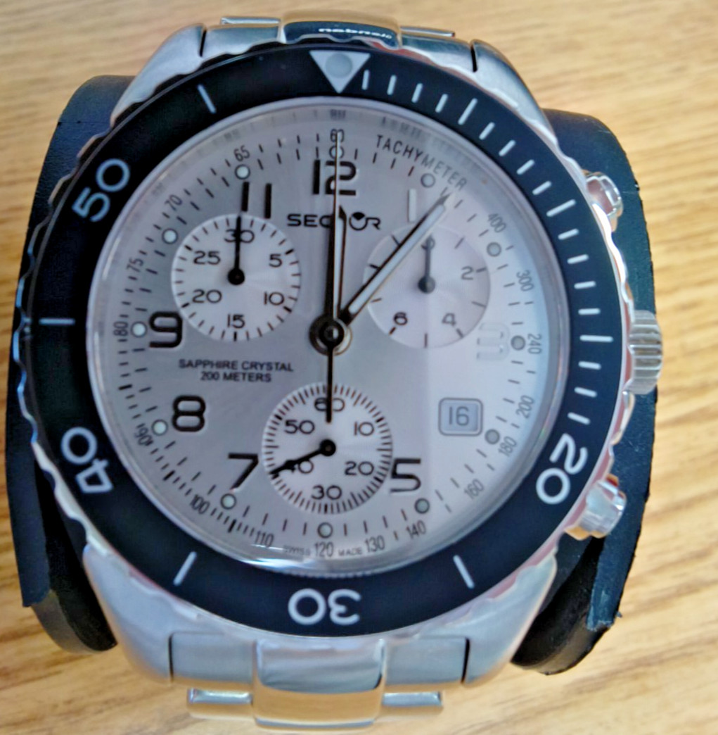 Sector Mens watch Tachometer Swiss made Sapphire Crystal 200 meters