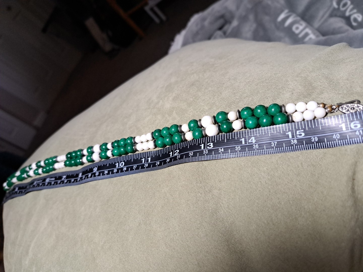 Vintage Mid 20th Century Gemstone 32″ Necklace