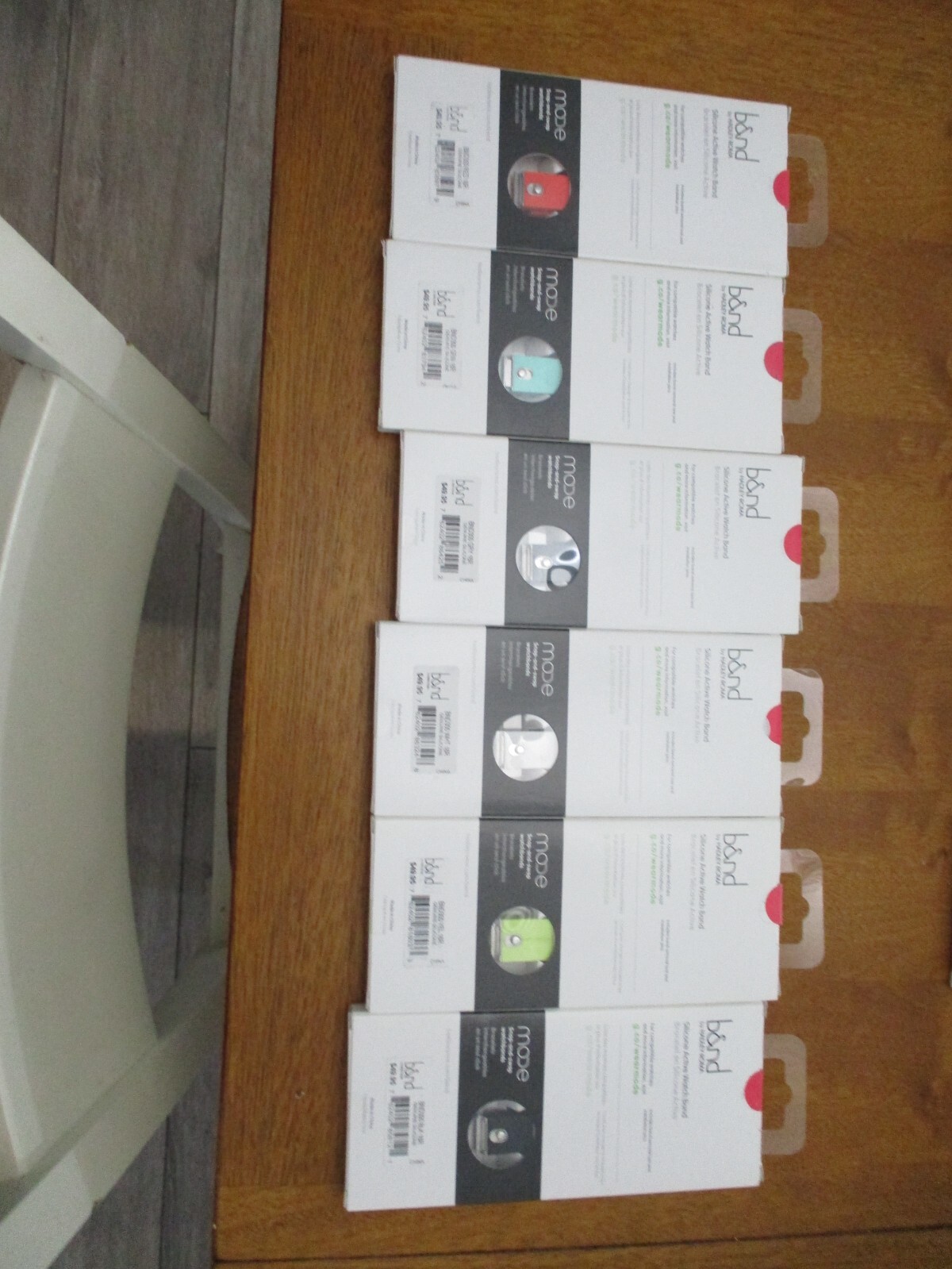 B&ND bnd300 Mode 16mm silicone Android Wear Smart Watch Band set of 6 colors