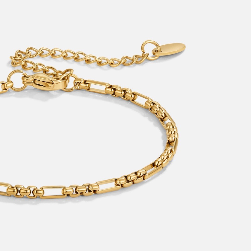 Beautiful Earth Boutique Eli 18K Gold Bracelet | Length: 6.3in (+ 1.97in)