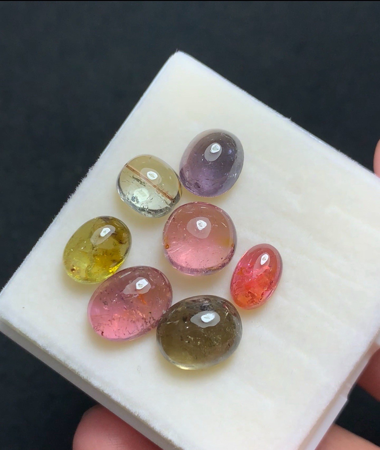 No Heat 25.20 Ct Tourmaline cabs from Africa12x9mm to 9x6mm Oval cut