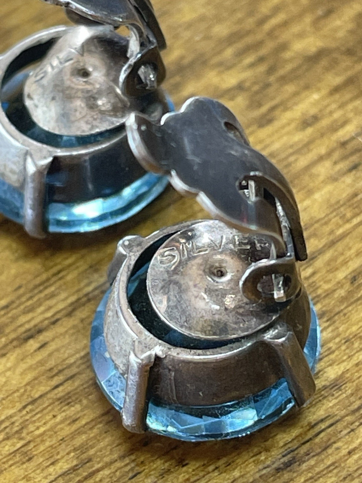 9 Pair Mid Century Clip & Screw On Earrings. Some Signed. Weiss, Star, Etc