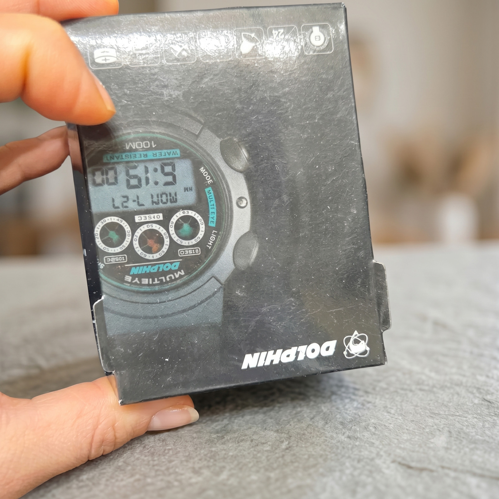 Dolphin Vintage Korean Digital Watch Korea’s Casio G-Shock DW-5600 Equivalent